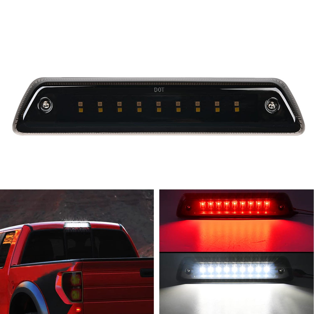 Nilight third brake light on Ford F-150 rear view improves safety visibility