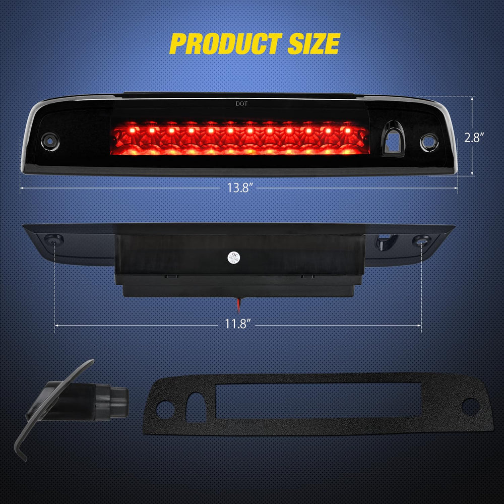 Nilight third brake light plug-and-play installation for quick upgrade.