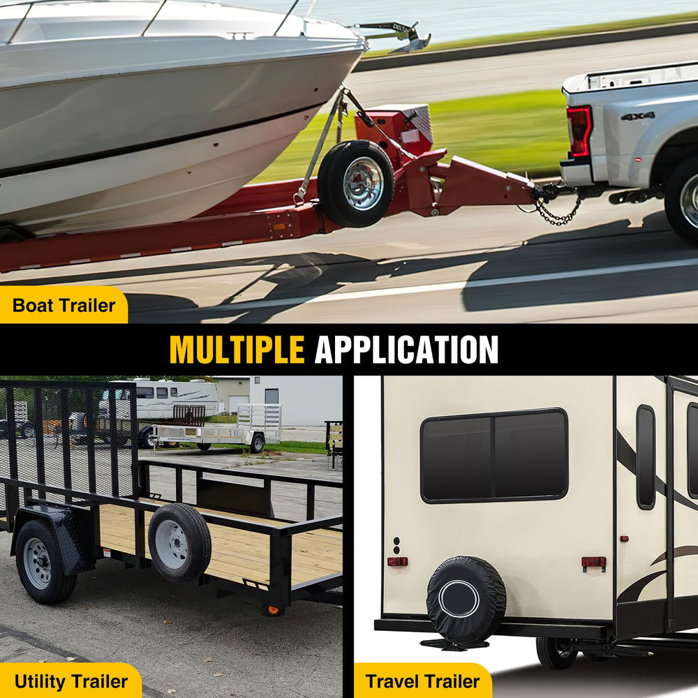 Nilight spare tire carrier mounted on boat trailer