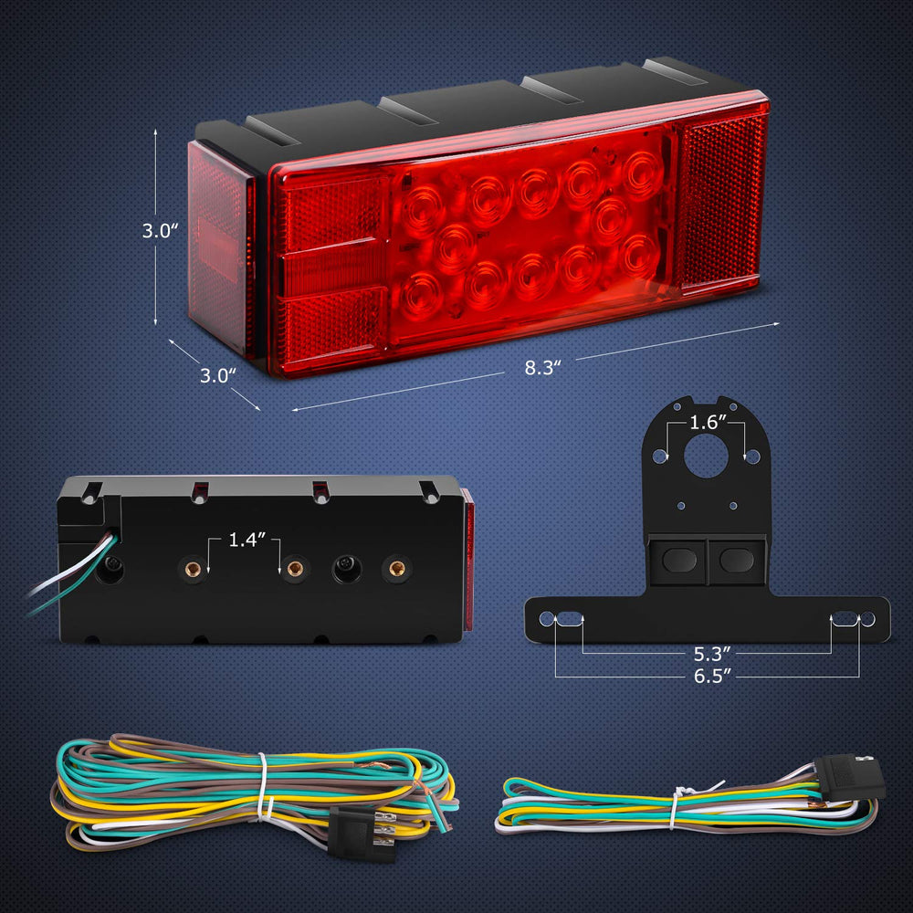 Nilight TL-20 right lamp delivers brake/turn signals with low-amperage LEDs.