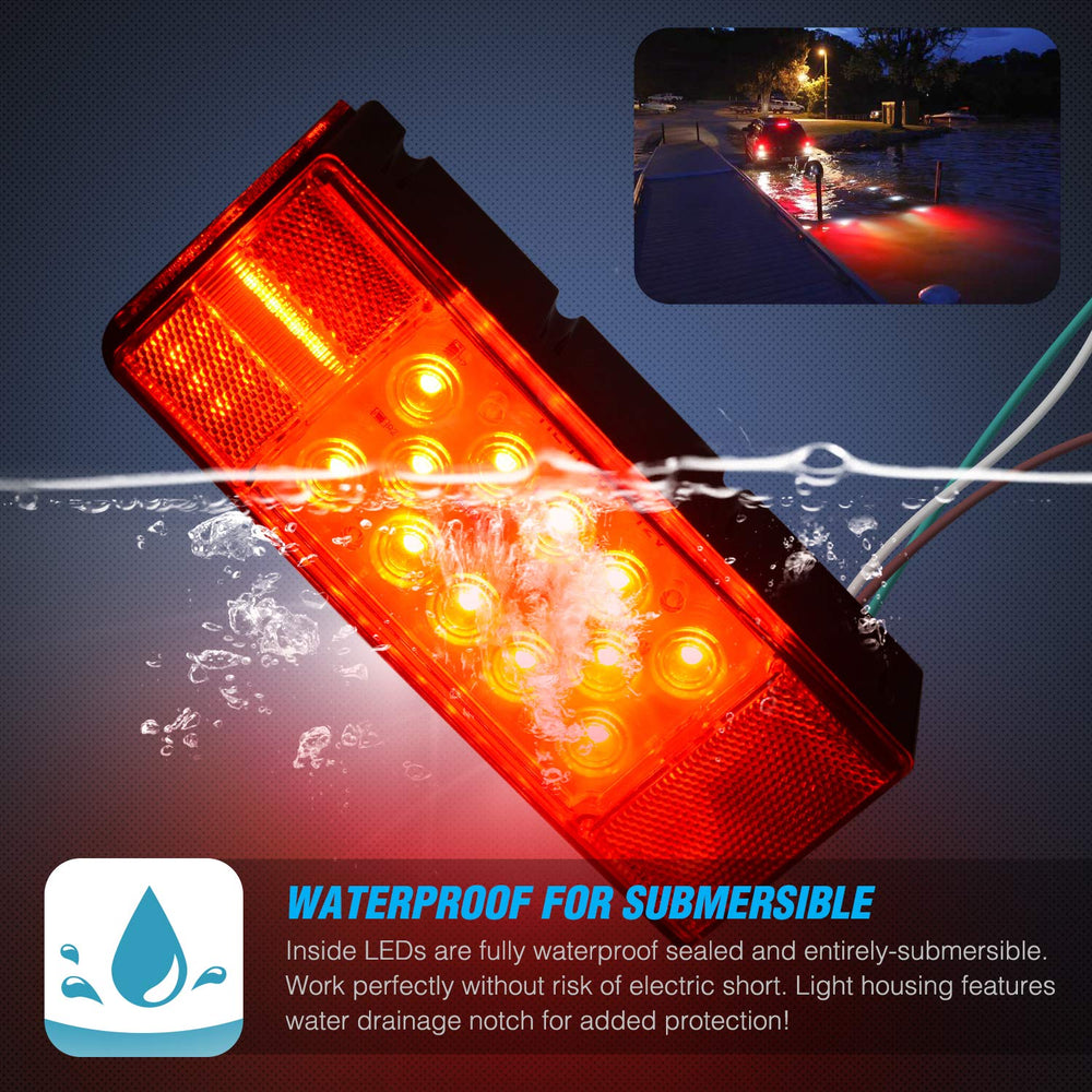 Nilight TL-20 submersible design resists water exposure and protects LEDs.
