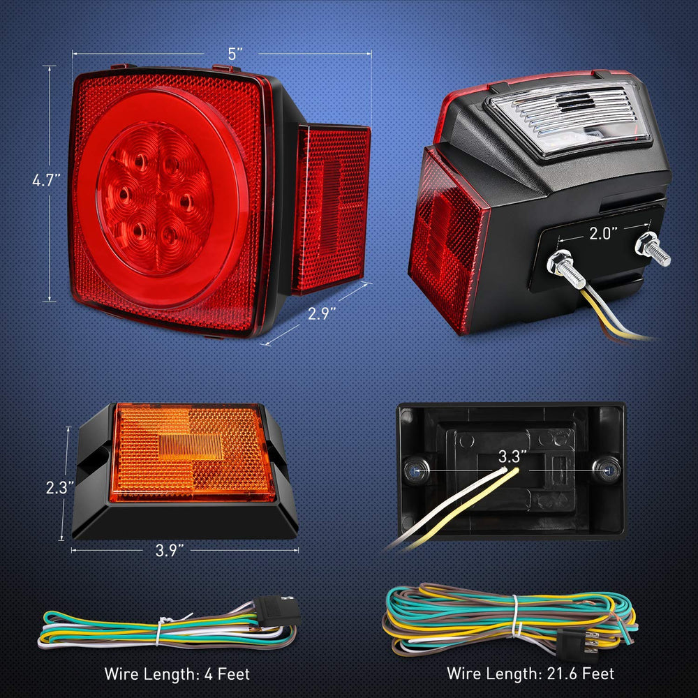 Nilight TL-41 halo glow ring signals brake light for safer stops