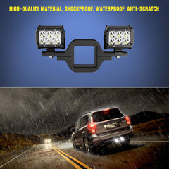 Nilight tow hitch bracket black finish enhances durability and rugged appearance.