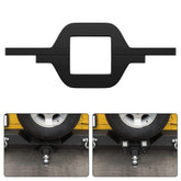 Nilight tow hitch bracket side view shows rugged billet aluminum build for off-road mounting.