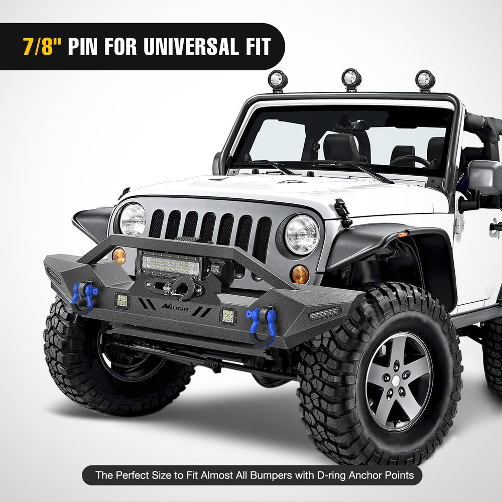 Nilight accessories shown with tow straps and winch setups for recovery.