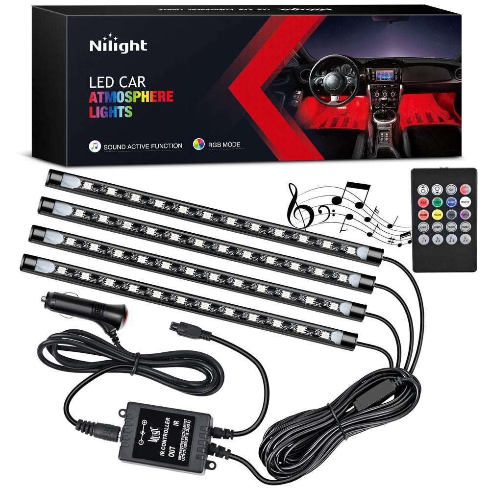 Nilight TR-06 interior LED strip for vibrant cabin lighting and customizable ambiance.