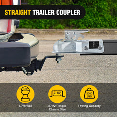 Nilight 1-7/8 inch ball fitment shown for quick hitching.