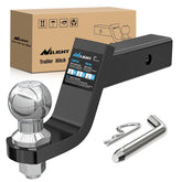 Nilight trailer hitch ball mount with 2in ball for reliable towing compatibility.
