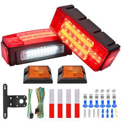 Nilight rectangle LED trailer light with halo glow for enhanced visibility on trailers