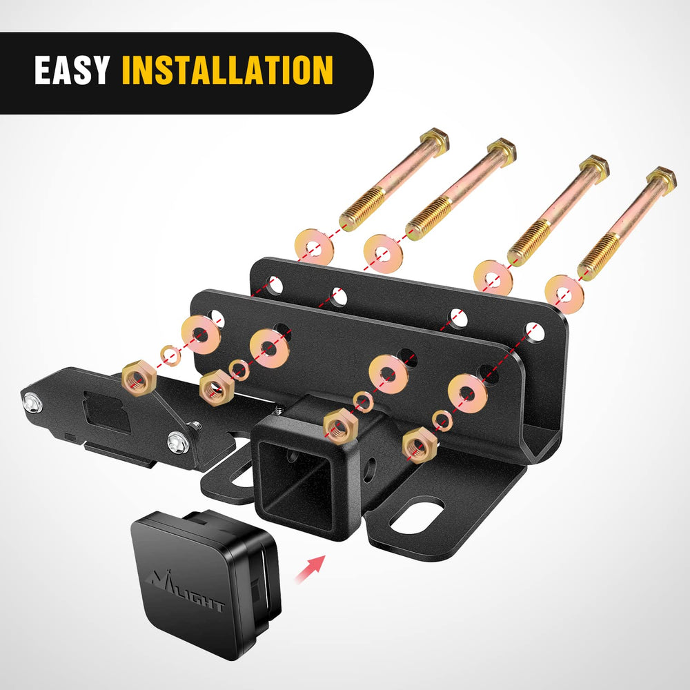 Nilight trailer power cord mounting bracket Type B fits multiple connectors