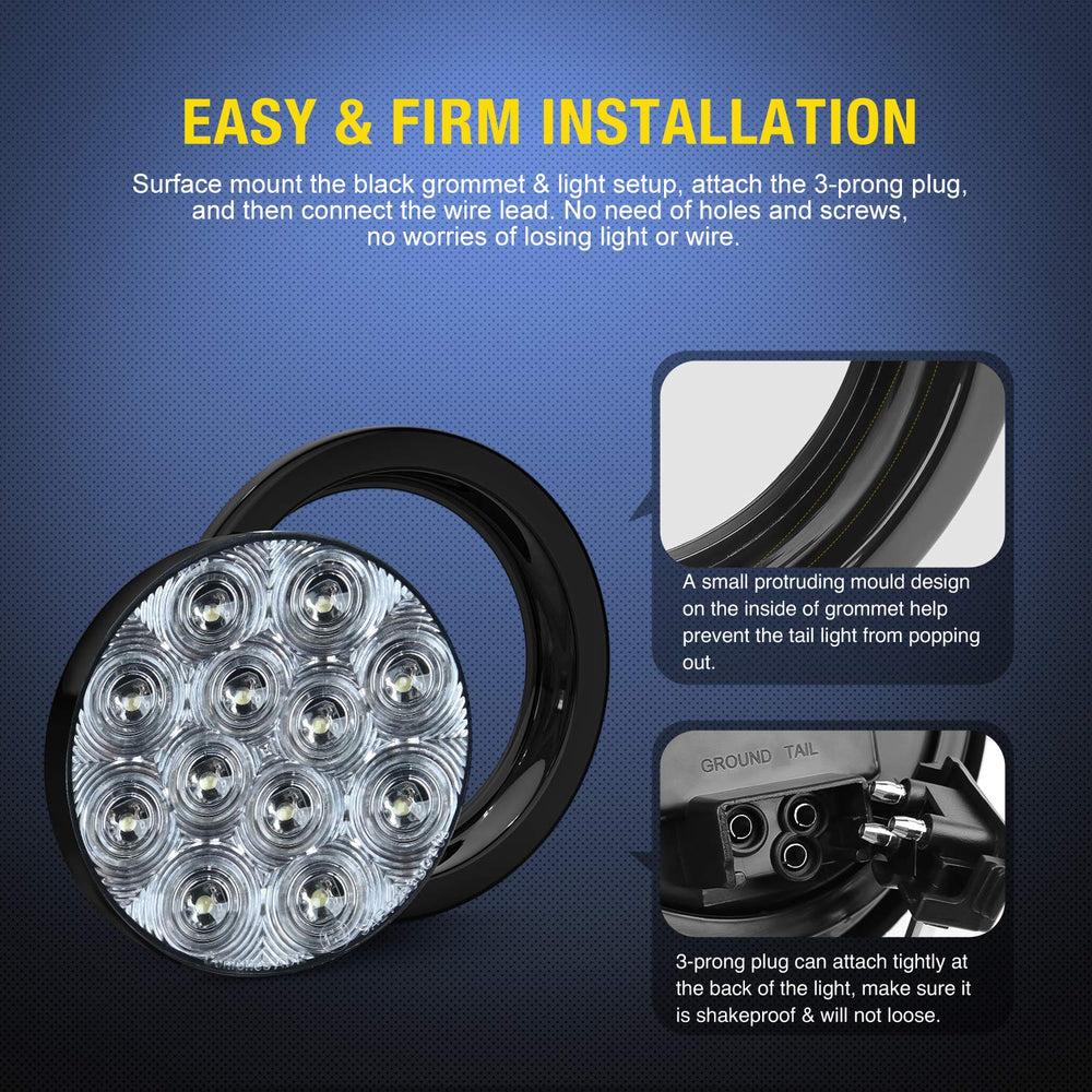 Nilight trailer/RV/Jeep reverse light installation shown on vehicle