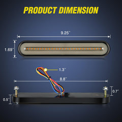 Nilight trailer tail light bar side mount for quick, secure installation