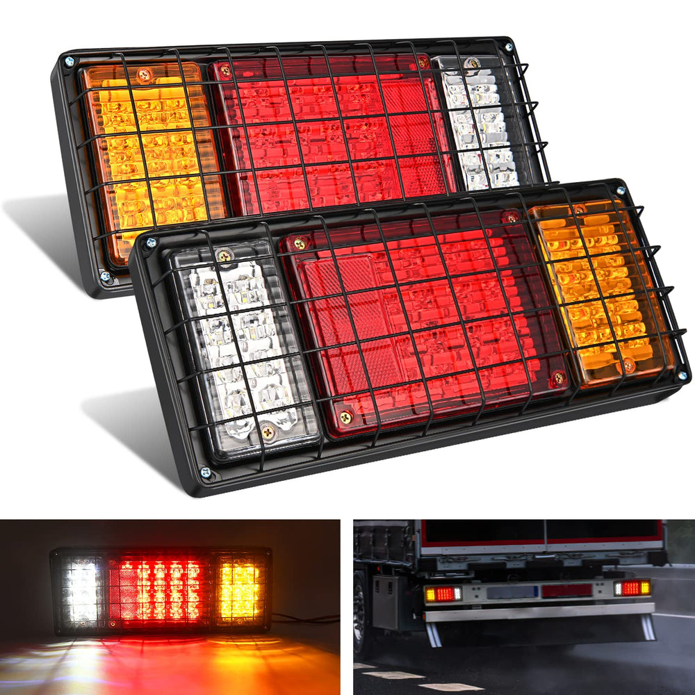 Nilight trailer tail light kit front view shows bright 40-LED output for safer towing