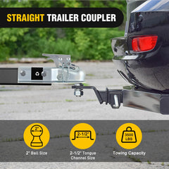 Nilight trailer tongue and 2-1/2 inch channel alignment under load