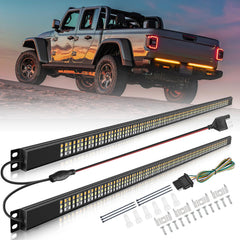 Nilight 56-inch tailgate light bar with aluminum frame for day and night visibility