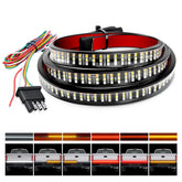 Nilight truck tailgate light strip front view highlighting 360 LEDs for bright visibility.