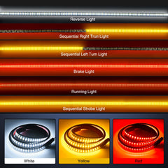 Nilight tailgate light strip reverse light helps safer backing.