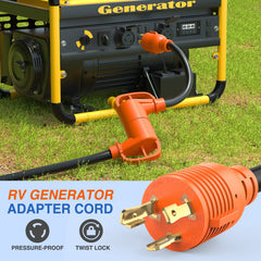 Nilight TT-30R female receptacle close-up designed for RV park compatibility.