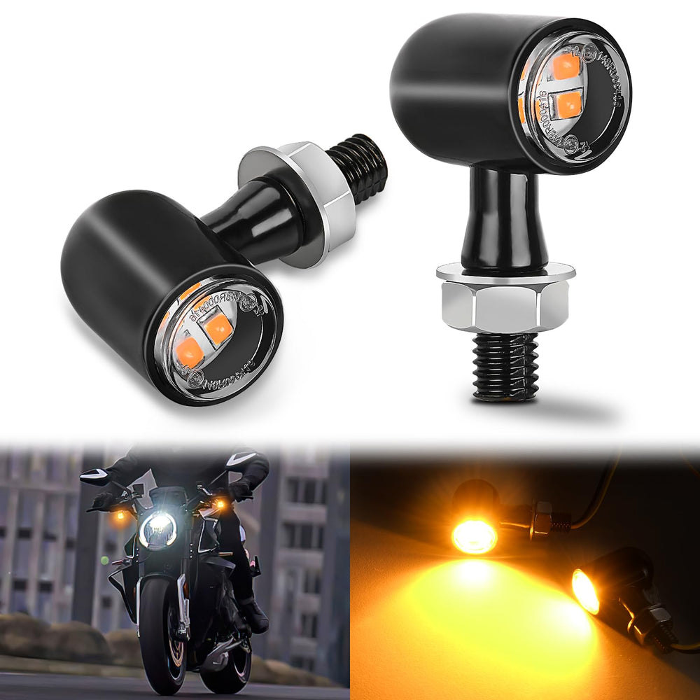 Nilight front yellow-beam motorcycle turn signal for enhanced daytime visibility.