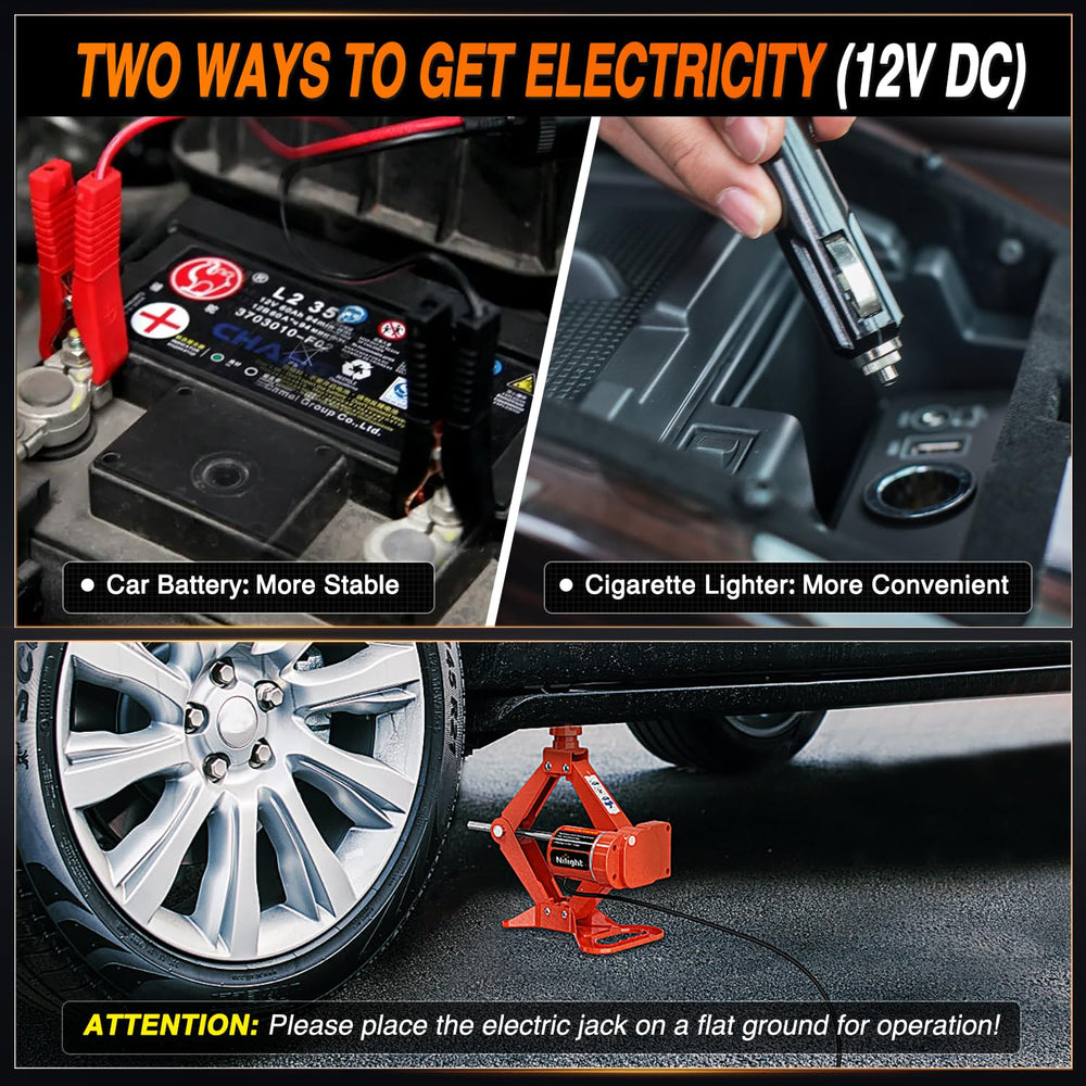 Nilight two jack pads provide stable, non-slip contact for various vehicles