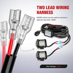 Nilight two-leads configuration supports multiple strobe bars.