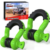 Nilight 2-pack 3/4-inch D-ring shackle with 7/8-pin for towing versatility.
