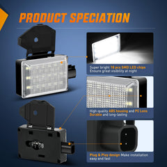 Nilight under hood light emits a bright 6000K white beam.