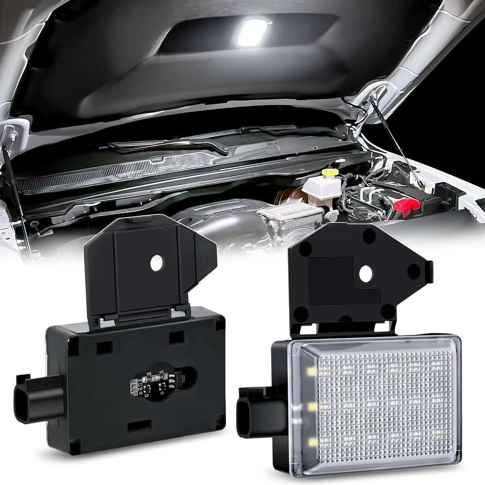 Nilight under hood light illuminates the engine bay for easier inspection.
