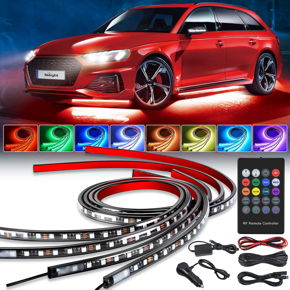 Nilight underglow 252 LED strip for vibrant exterior illumination.