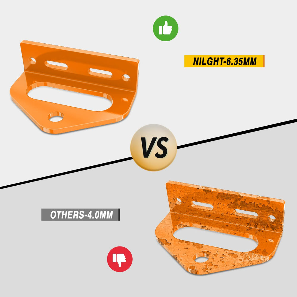 Nilight hitch works with lawn mowers, tractors, trailers, golf carts.