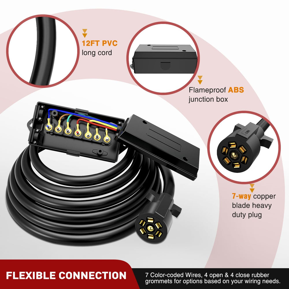 Nilight universal fit design supports multiple trailers and vehicles.
