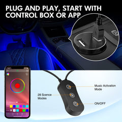 Nilight USB 5V powered lights are safe and easy to connect.