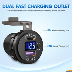 Nilight USB socket robust design keeps devices powered during drives.