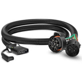 Nilight USCAR 7-pin to 4-pin harness back view with 41-inch wiring for trailer hookup.