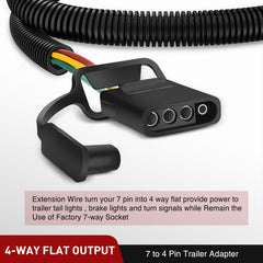 Nilight USCAR harness rugged black loom and robust wires for durable use.