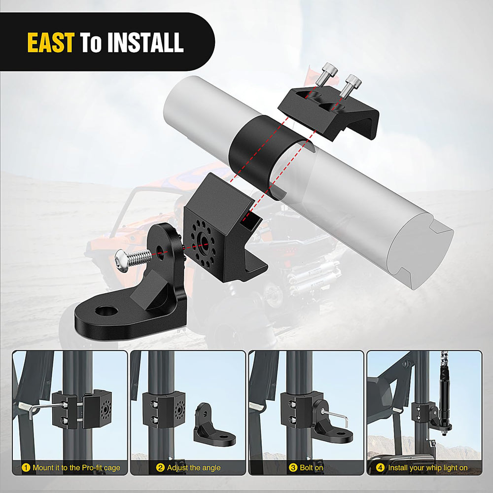 Nilight 360-degree adjustment bracket for precise lighting direction.