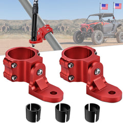 Nilight UTV flag antenna mount red with 360-degree adjustability for versatile off-road use.