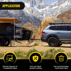 Nilight UTV trailer tow setup supports small trailers and cargo hauls.