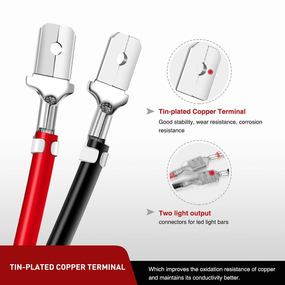 Nilight rugged wiring with waterproof protection for outdoor use.