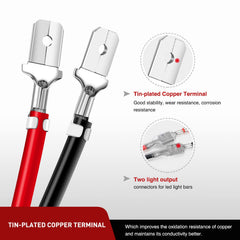 Nilight rugged wiring with waterproof protection for outdoor use.