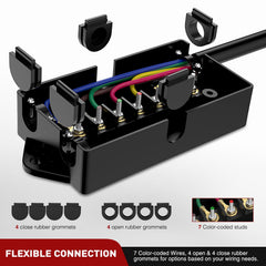Nilight weatherproof junction box resists water, dust, and corrosion.