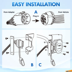 Nilight weatherproof dust-cover protects connectors during storage and weather.