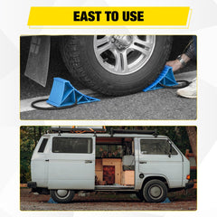 Nilight wheel chocks 2-pack includes two chocks for immediate setup