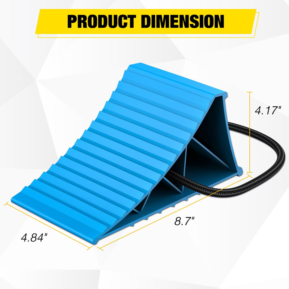 Nilight wheel chocks with pull strap for easy handling and storage