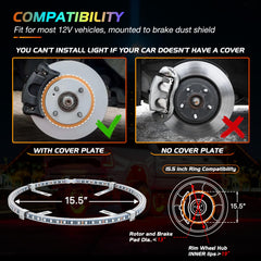 Nilight wheel ring lights are IP67 waterproof for all-weather performance.
