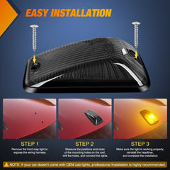 Nilight wide-beam amber marker light improves signaling at wide angles