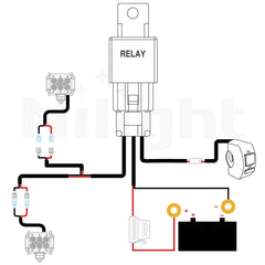Nilight wiring diagram included for quick installation