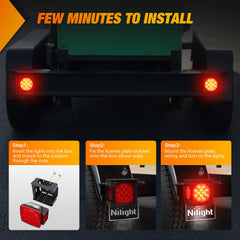 Nilight wiring guide shows color codes for safe connections