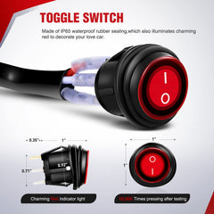 Nilight universal fitment accommodates cars, boats, and off-road rigs.