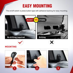 Nilight wiring harness kit includes fuses, connectors, and diagram for easy installation.